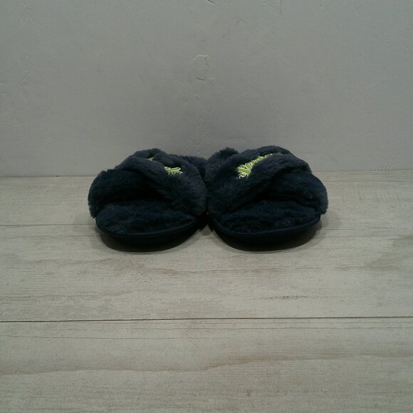 NFL Team Seattle Seahawks Fuzzy Cross Slide Slippers Size 11 - 12 | XL - Picture 3 of 13